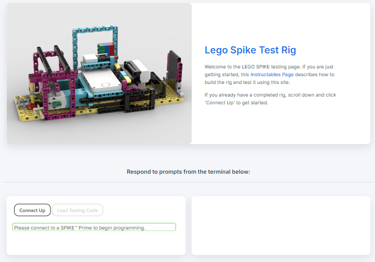 LEGO SPIKE Test Rig