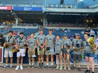 Dover Sherborn Band at the Woo Sox game